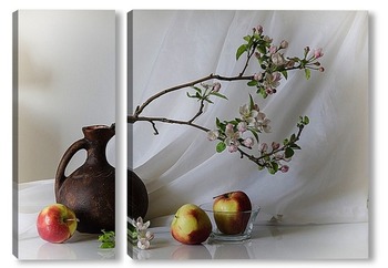 Модульная картина С яблоневой веткой