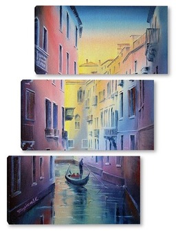 Модульная картина Венеция.Прогулка.