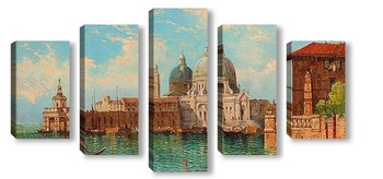 Модульная картина Венецианский канал с Санта-Мария-делла-Салюте