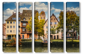 Модульная картина Страсбург,городской пейзаж