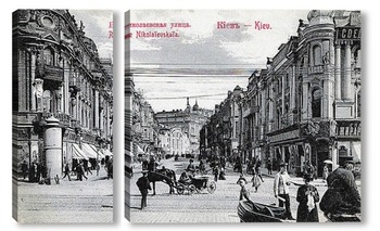 Модульная картина Вид на Николаевскую улицу 1900  –  1916
