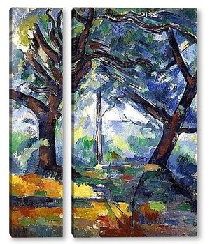 Модульная картина Большие деревья, 1904
