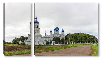Модульная картина Храм в Зимарово