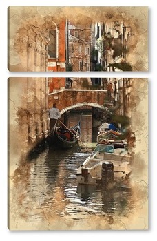 Модульная картина Канал Венеции