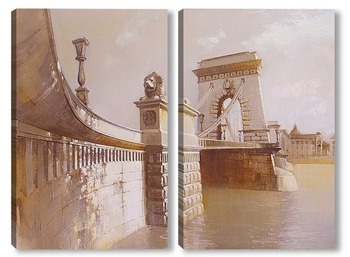 Модульная картина Будапештский мост