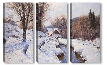 Модульная картина Зимний пейзаж