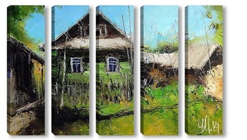 Модульная картина Домик в Звягино