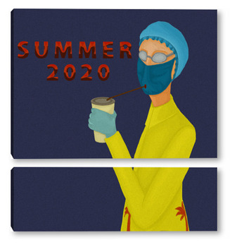 Модульная картина Summer 2020