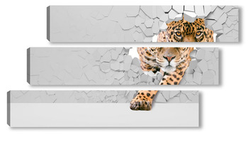 Модульная картина Леопард 58121