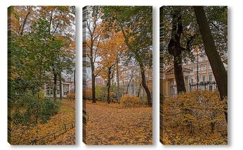 Модульная картина Сад Аничкова дворца Санкт-Петербург