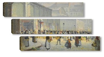 Модульная картина Улицы Парижа