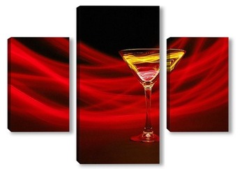 Модульная картина Красный коктейль