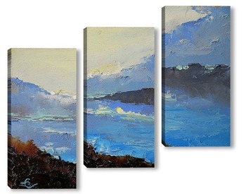 Модульная картина Синий вечер