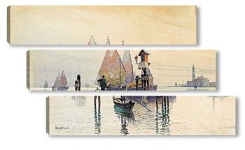 Модульная картина Закат в Венеции