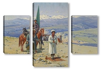 Модульная картина Имам Шамиль на Кавказе