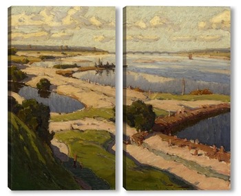 Модульная картина Река Волга