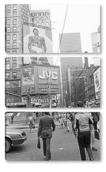 Модульная картина Рекламный щит на Таймс сквер,1982г.