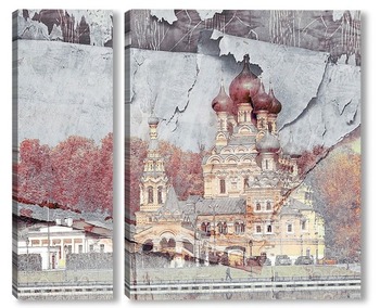 Модульная картина церковь Святой Троицы