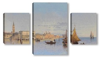 Модульная картина Виды Венеции 1890
