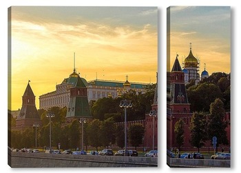 Модульная картина Москва на закате