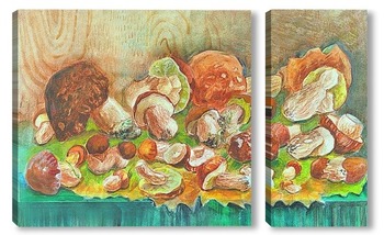 Модульная картина Натюрморт с грибами