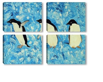 Модульная картина Пингвины