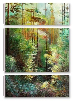 Модульная картина Тени в лесу
