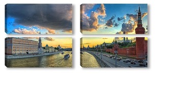 Модульная картина Московская панорама