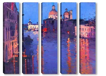Модульная картина Вечер в Венеции