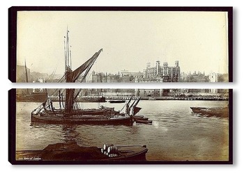 Модульная картина Лондонский Тауэр, 1880