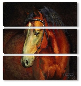 Модульная картина Портрет лошади