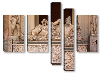 Модульная картина Скульптура «Река Арно» в Ватикане