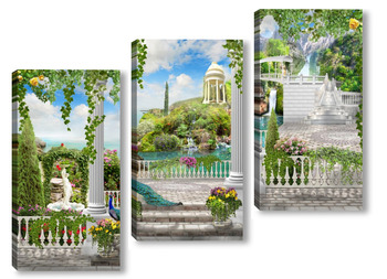 Модульная картина Парки и сады 20308