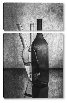 Модульная картина Спрятавшаяся бутылка