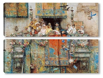 Модульная картина Карнавал в Риме, 1881