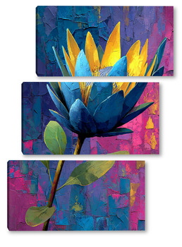 Модульная картина Яркая протея