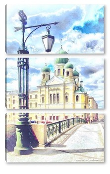 Модульная картина Петербургские акварели