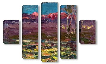 Модульная картина Рассвет в горах, 1903-08