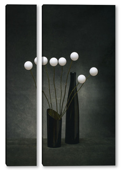 Модульная картина Этюд с букетом белых шариков