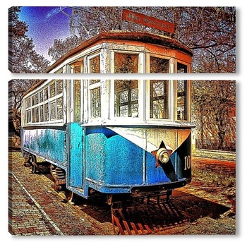 Модульная картина Old Train