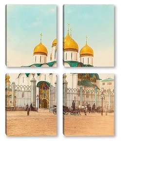 Модульная картина Вид на Москву, 1900-е