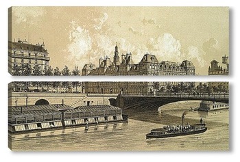 Модульная картина Отель-де-Виль