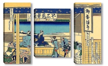Модульная картина Йошида в Токайдо