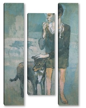 Модульная картина Мальчик с собакой.1905г.