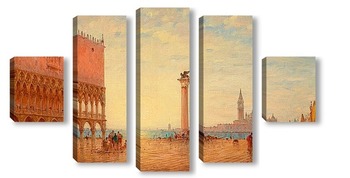 Модульная картина Вид на площадь Сан-Марко в Венеции
