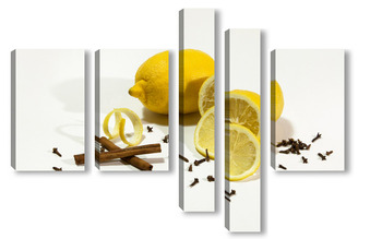 Модульная картина Лимон со специями