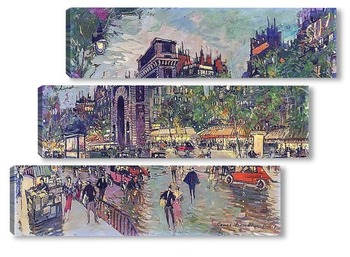 Модульная картина Гранд бульвар,Париж