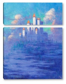 Модульная картина Замок в облаках