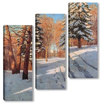 Модульная картина Зимний пейзаж