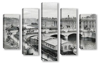 Модульная картина Фонтанка. Аничков мост 1908  –  1914